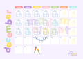 Printable: december kalender voor kinderen