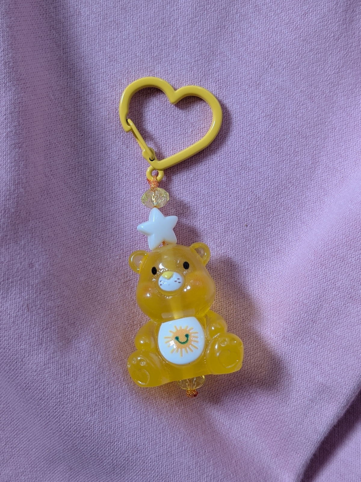 Cutiebear 'yellow sun' white glowie