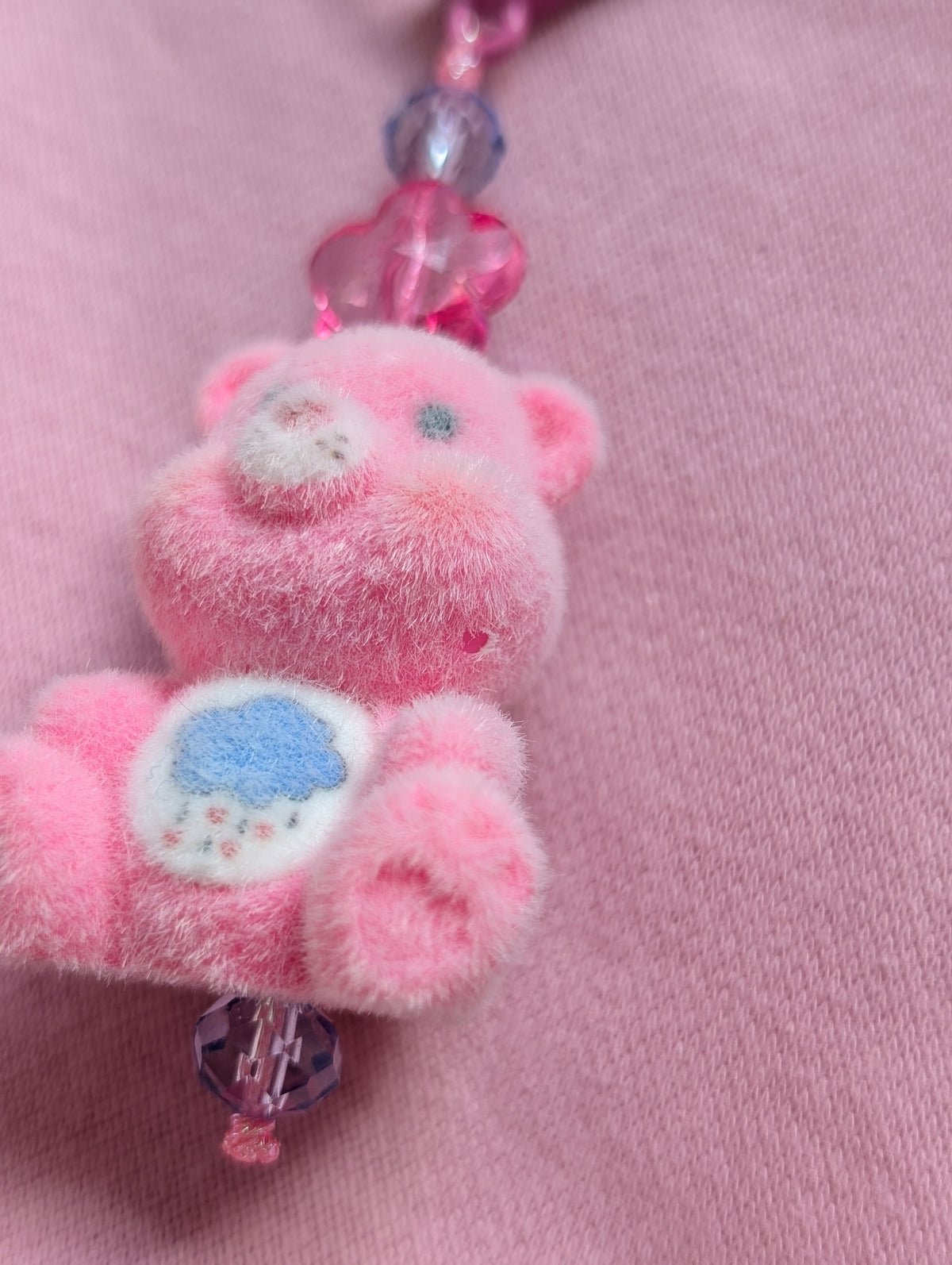 MANKEERBEER Cutiebear 'cloud' pink fuzzie 2