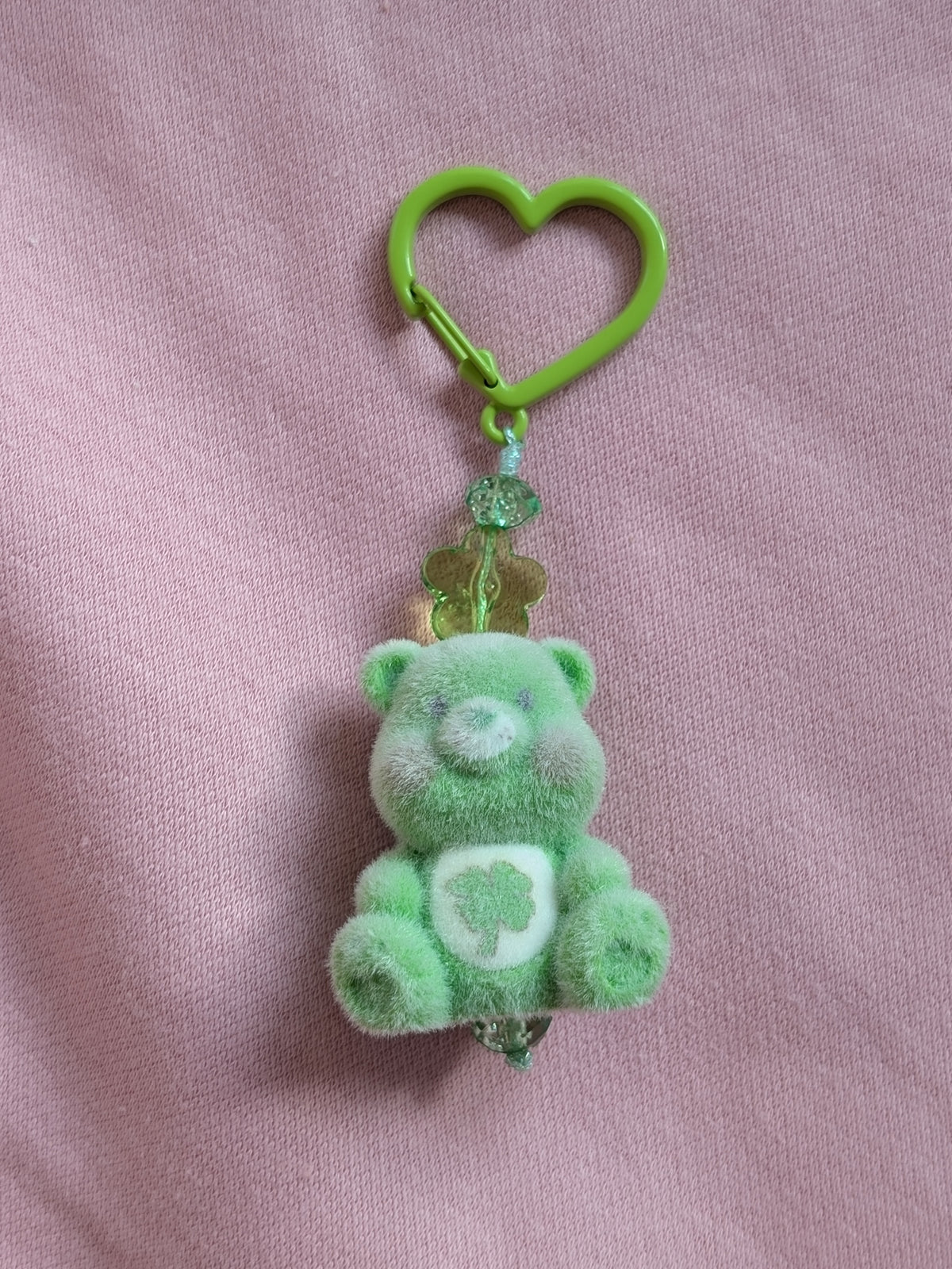 Cutiebear 'luck' green fuzzie