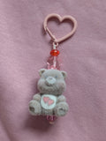 MANKEERBEER Cutiebear 'hearts' brown fuzzie