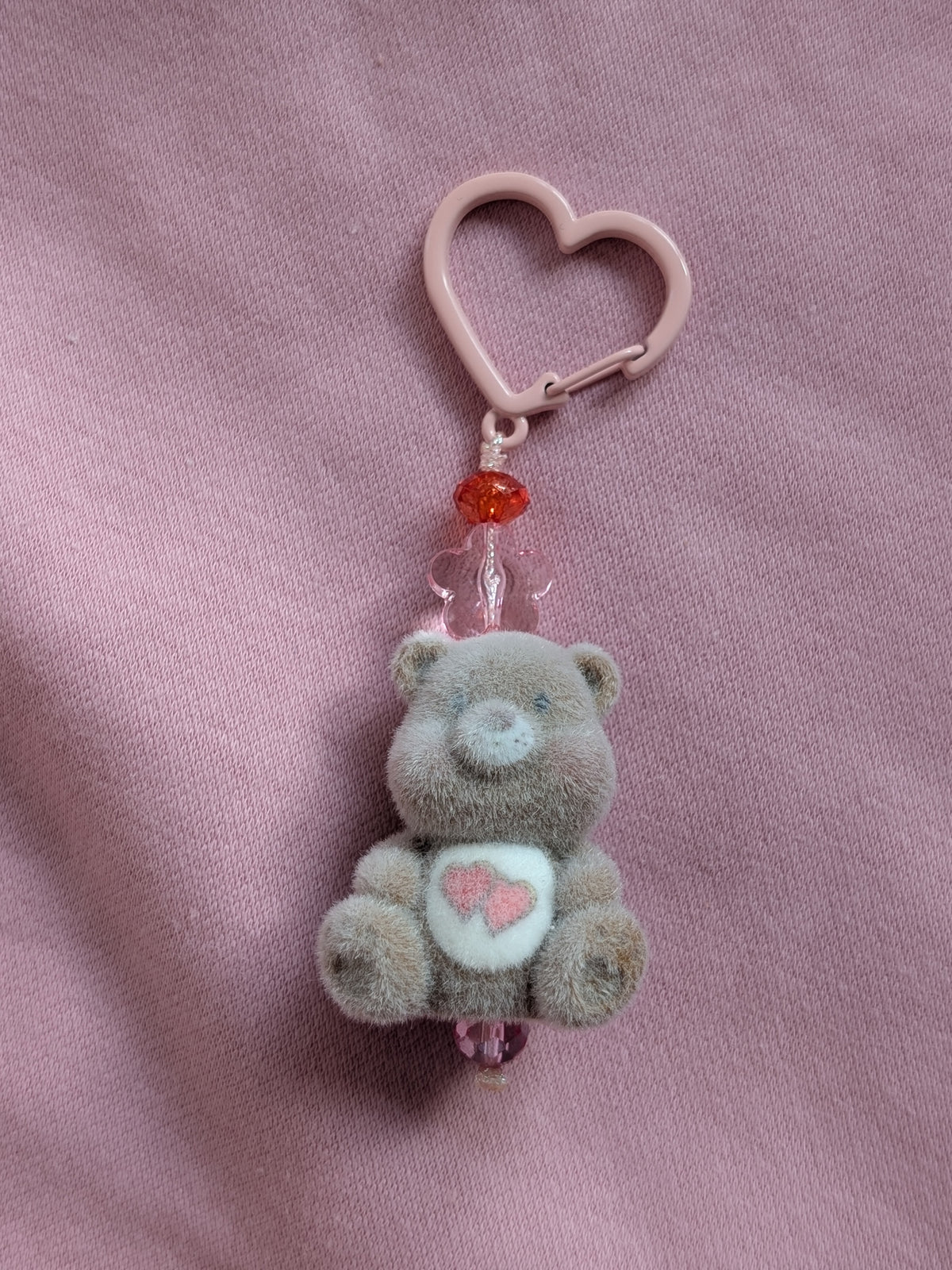 Cutiebear 'hearts' brown fuzzie