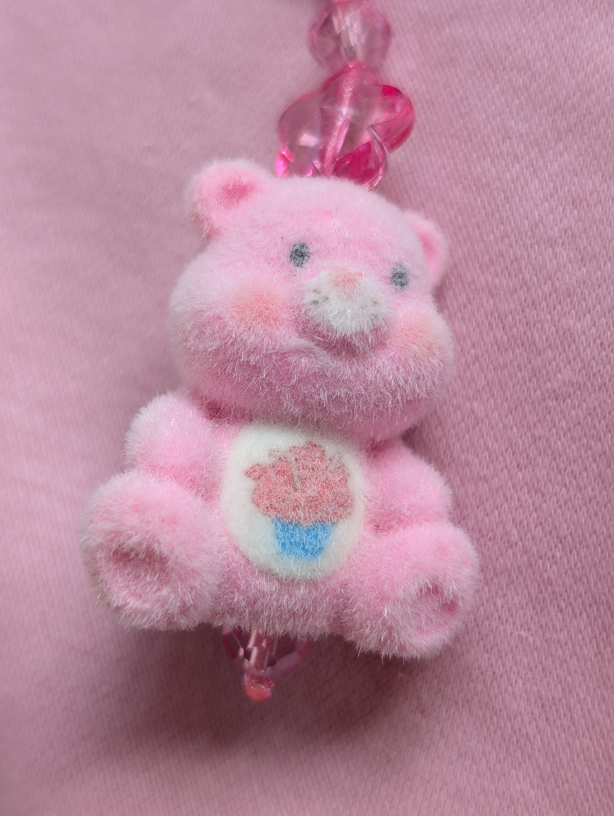 MANKEERBEER Cutiebear 'cupcake' pink fuzzie
