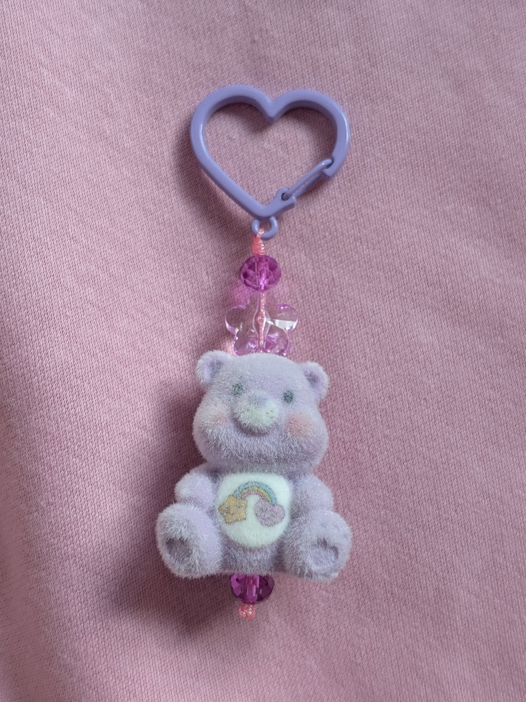 MANKEERBEER Cutiebear 'rainbow' purple fuzzie