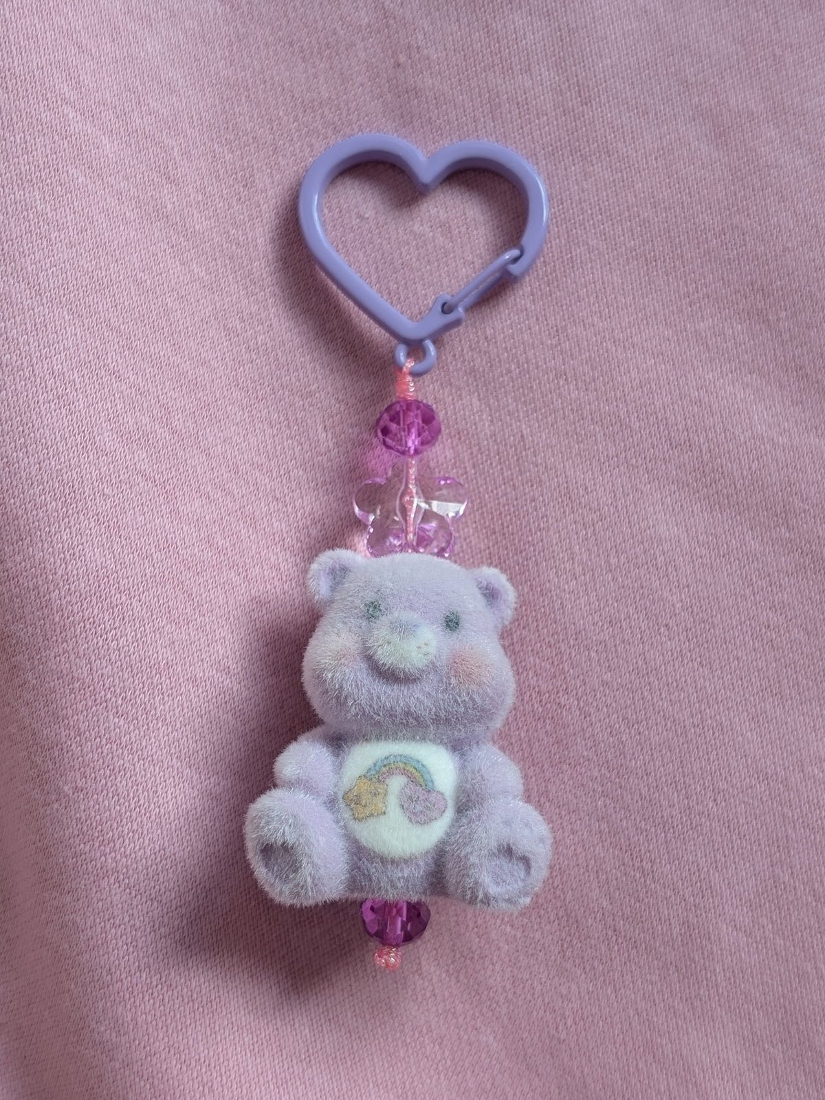 MANKEERBEER Cutiebear 'rainbow' purple fuzzie