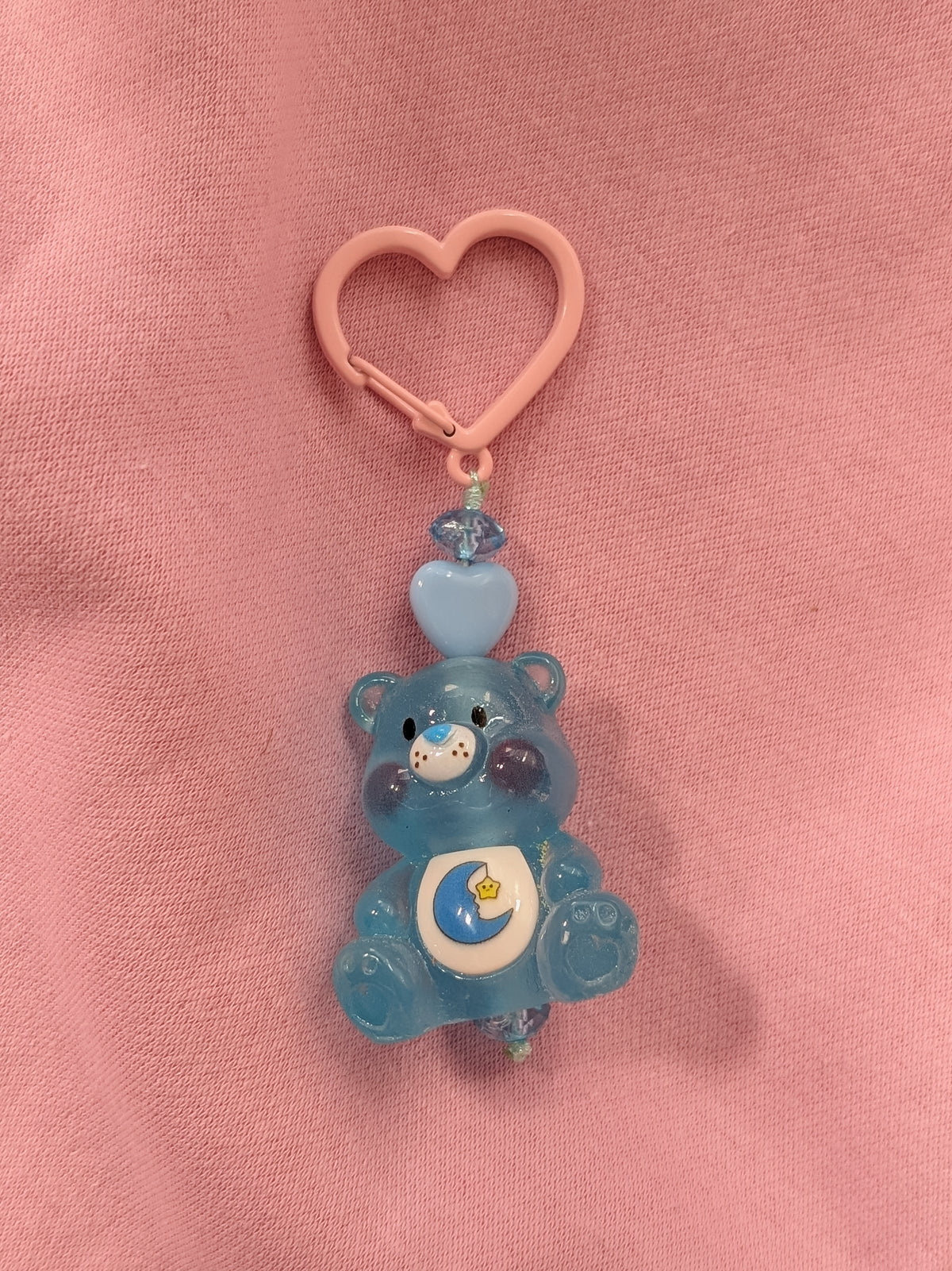 Cutiebear 'blue moon' babypink glowie